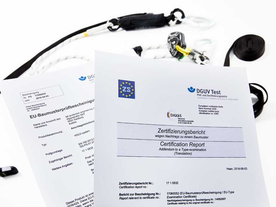 Absturzsicherung mit Rettungsfunktion