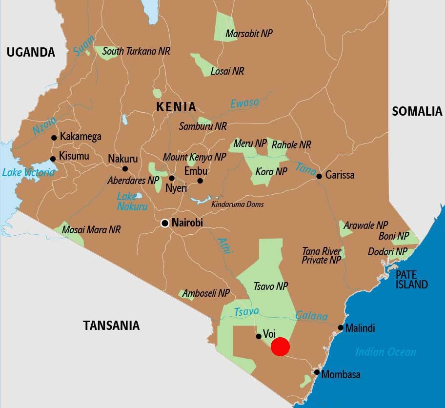 Karte Mombasa